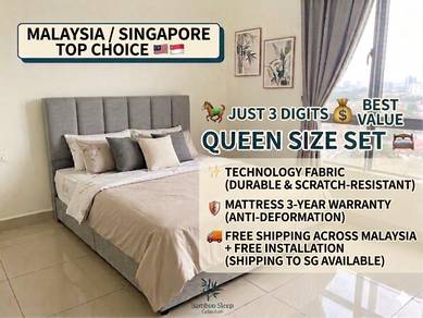 Queen Size Bed Frame & Mattress 