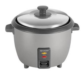Sharp 1.0L R/Cooker (Nonstick, Silver) KSH108SSL