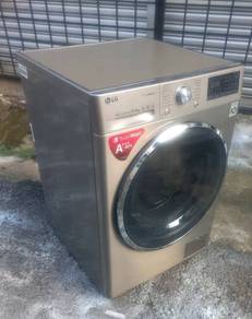 Jenama LG dd inventer front load hot washer 10.5kg