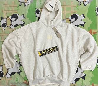 adidas fear of god athletics oversize hoodie - xxs