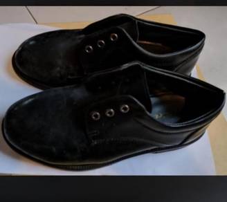Bata School children black PVC leather shoes