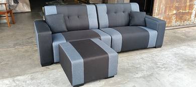 sofa L shape 4 seat + stool