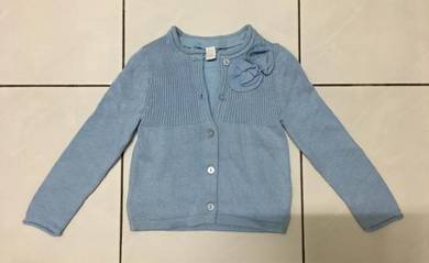 Baby sweater + shirt (Blue for girls)