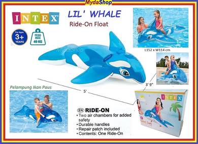 INTEX Swim Pool Ride-On Float WHALE Pelampung Paus