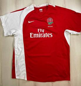 Nike 2008 England Sevens Rugby Away Jersey #DE