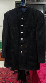 Men’s Premium Mandarin Collar Wool Blend Blazer 