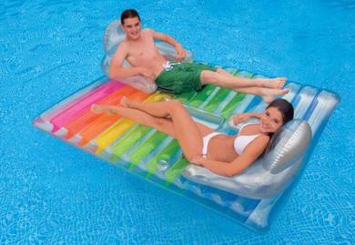 2-Person Adult Pool Inflatable Float Bed Holiday