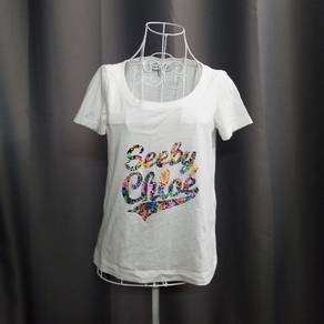See By Chloe Spell Out Floral Patterned Tee shirt