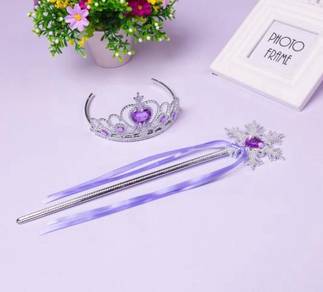 Princess Elsa, Cinderella Tiara Crown 2in1 *Purple
