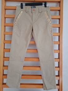 Japan RNA Slang Anarchist gold studs slim chino