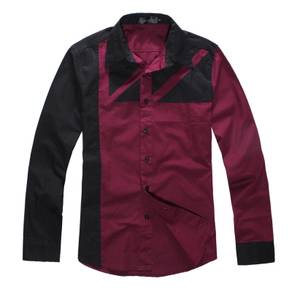 A0589 KEMEJA MERAH GELAP DARK RED MAROON SHiRT