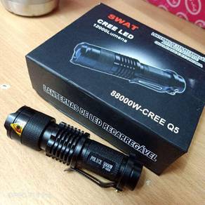 Portable 3W Super Bright LED Flashlight Full Set