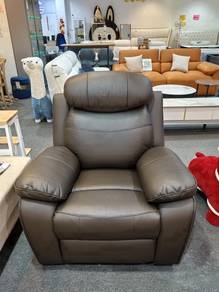 321 Recliner Half Leather Sofa