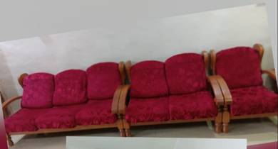 Sofa with coffee table