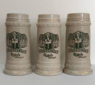 Lot Carlsberg Oktoberfest 2013 Ceramic Mugs