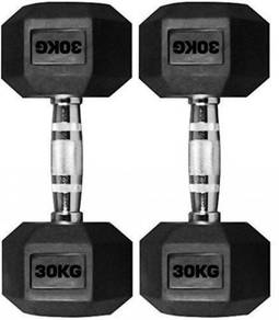 60Kg Hexagon Iron Dumbbell ( 2pcs X 30kg)