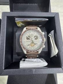 Authentic Omega Swatch Saturn Brown 40mm