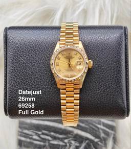 Rolex Datejust 69258 Full Gold factory diamond