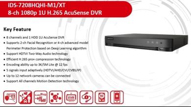 (NEW) Hikvision 8-ch 1080p 1U H.265 AcuSense DVR 