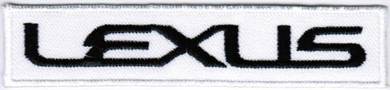 Lexus Text Logo BLACK #TW Motor Car Racing Patch