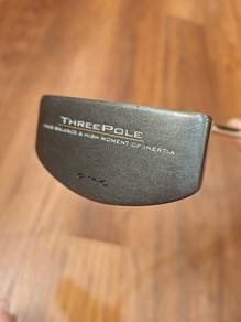 Long Length Mallet Belly Putter a.m.c. Three Pole 