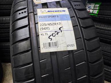 Tayar Baru 225 45 17 Michelin Pilot Sport 5 Tyre