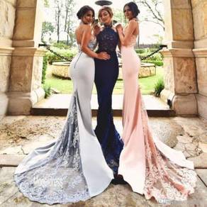 Blue grey pink evening prom dress gown RBP1470