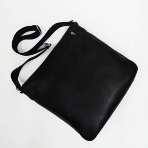COACH Lexington Saffiano Zip Top Black Sling Bag