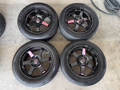 Rim te37 gloss black flow forming axia bezza myvi