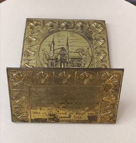 Vintage metal letter holder