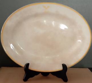 J&G Meakin England Oval Plate LOGO with KRIS & JAW