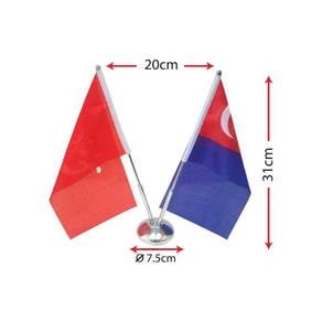 Table Flag Stand (Double) V Shape