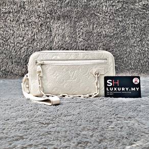 Louis Vuitton Volga Taurillion White Pouch