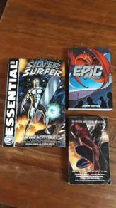 Combo Silver Surfer + Epic + Spiderman Book/Comic