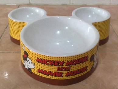 Mangkuk vintage disney mickey mouse shaped bowl