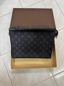 LV Pochette Voyage MM Black Eclipse Clutch Bag