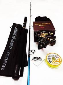 Seahawk deep rod combo gtech dual power reel