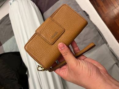 Authentic Fossil Pebbled Leather Long Wallet