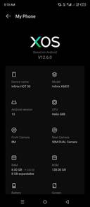 Infinix Hot 30 8+8 GB 128 RAM