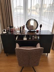 Premium Curated Desk + Chair + Mirror 3-Piece Set