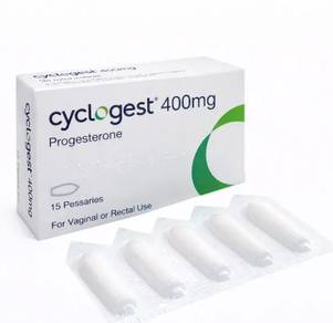 Cyclogest 400mg Progesterone -15 Pessarie