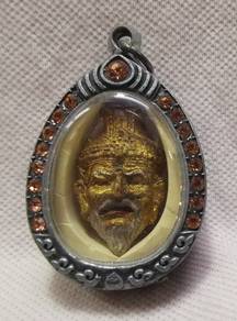 Antique Thai 鲁士头 Lersi Head  Amulet Pendant