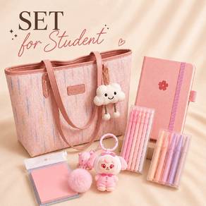 Ready Stock Sightory Pink Set For Student