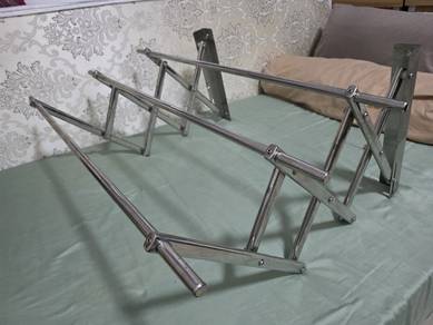 Bar Wall Mounted Stainless Steel Clothes Hanger