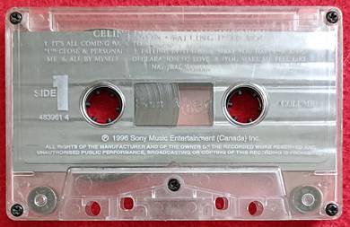 Celine Dion FALLING INTO YOU Cassette Tape