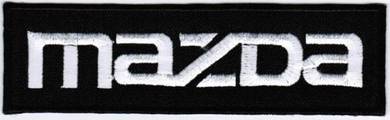 Mazda Car Company Racing Text Logo Badge Patch