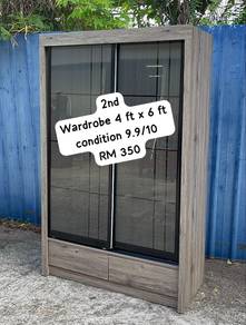 Wardrobe 4 ft / Almari Baju / Almari