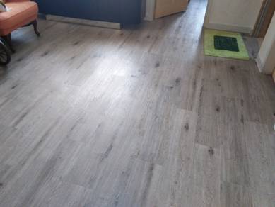 INSTALL VINYL FLOOR l 3mm tebal lantai vinyl