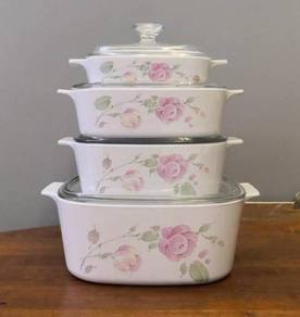 3501 corningware country rose bowl