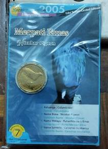 Malaysia coin card No.7 Merpati Emas 2005